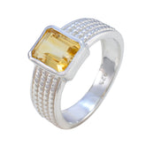 Ayesha Graceful Yellow Solitaire Ring
